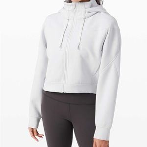 Lululemon Rogue Renegade Zip Hoodie Alpine White Size 6 Cropped Zip-Up